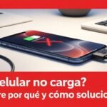 eléfono conectado al cargador pero sin cargar correctamente