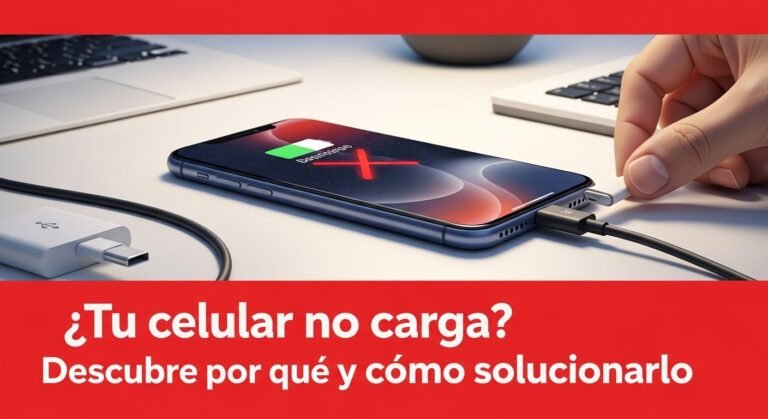 eléfono conectado al cargador pero sin cargar correctamente