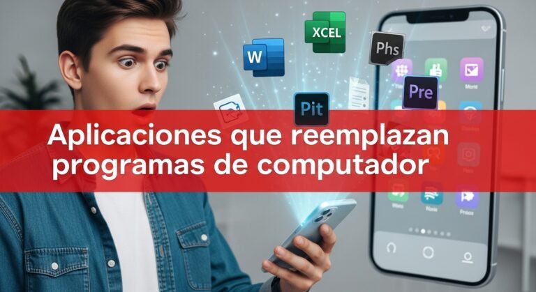 Aplicaciones que reemplazan programas de computadora en el celular