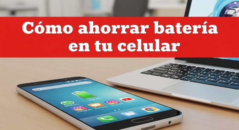 Consejos para ahorrar batería en tu celular y extender su duración todo el día.