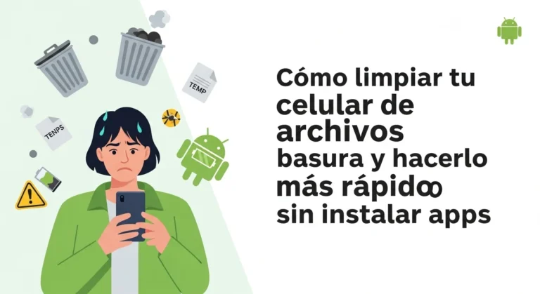 limpiar archivos basura en el celular Android paso a paso